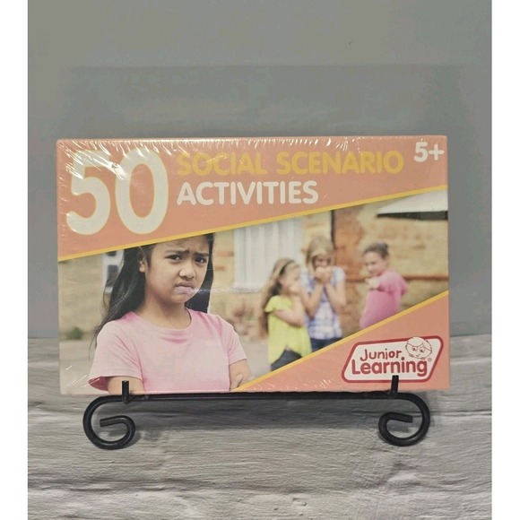 Junior Learning Other - Junior Learning Social Scenario Activities 50 Double-sided Flash Cards